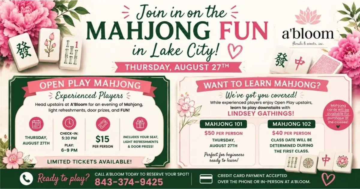 Mahjong - Open Play + Classes