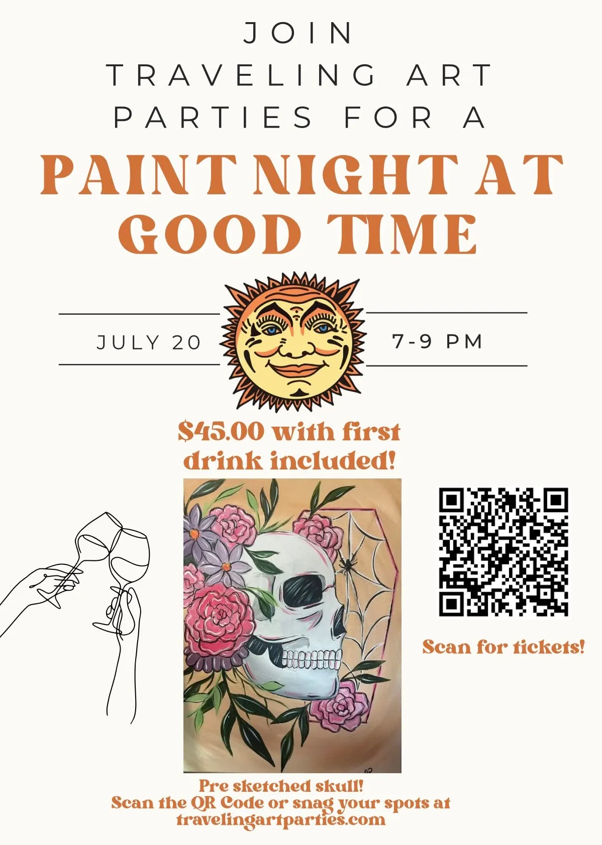 Paint Night at Good Time! First Drink Included!