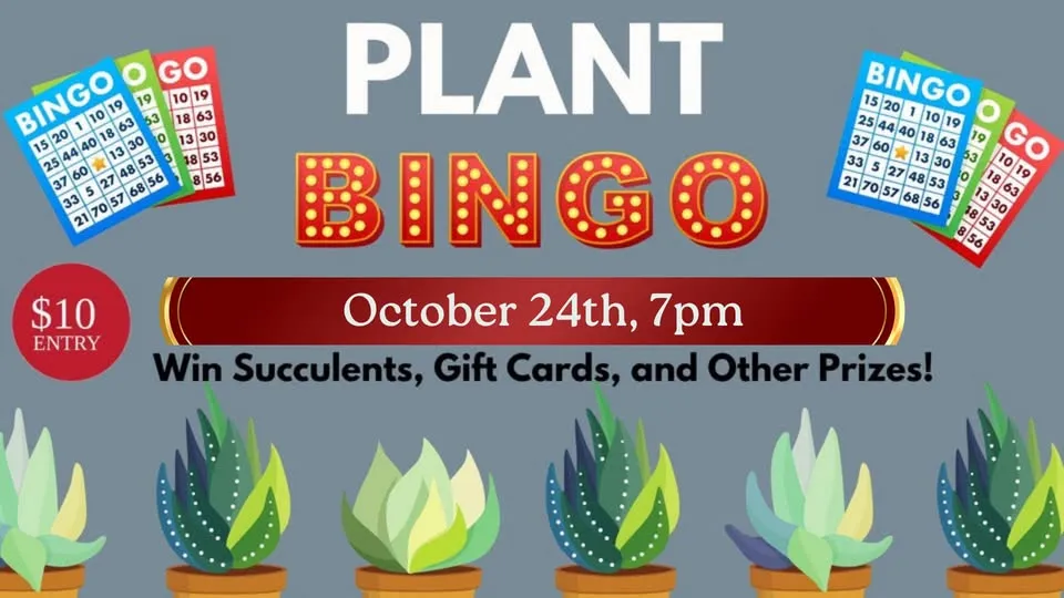 🌱🎃 Plant Bingo (Halloween Style)🎃🌱 - October - Dress up, Win Succulents, and new prizes!