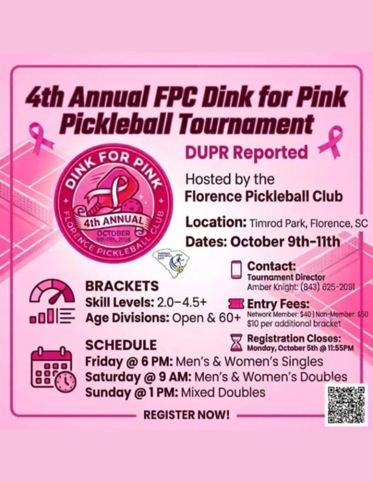 RESCHEDULED 2026 FPC 4th Annual Dink for Pink