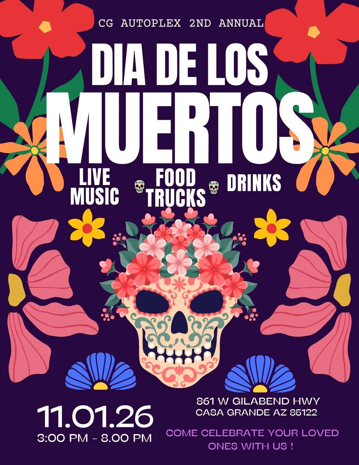 CG Autoplex 2nd Annual Dia de los Muertos Festival