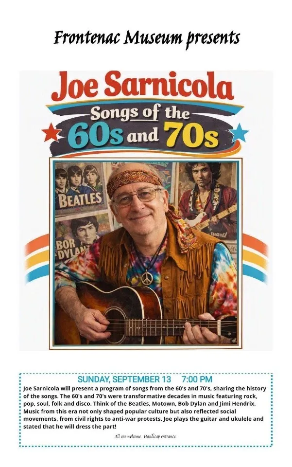 Single Event Joe Sarnicola Songs of the 60's and 70's