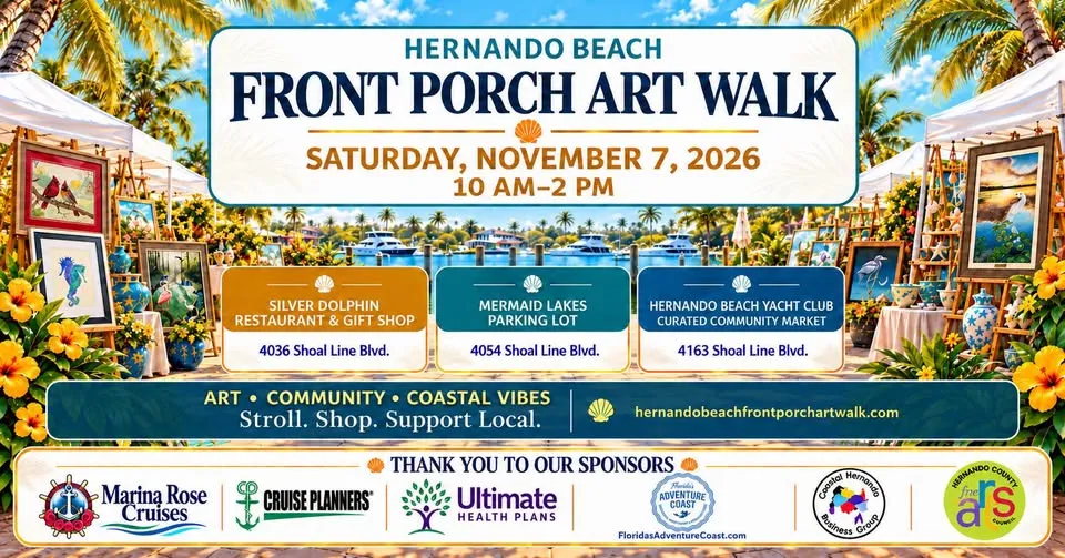 Hernando Beach Front Porch Art Walk
