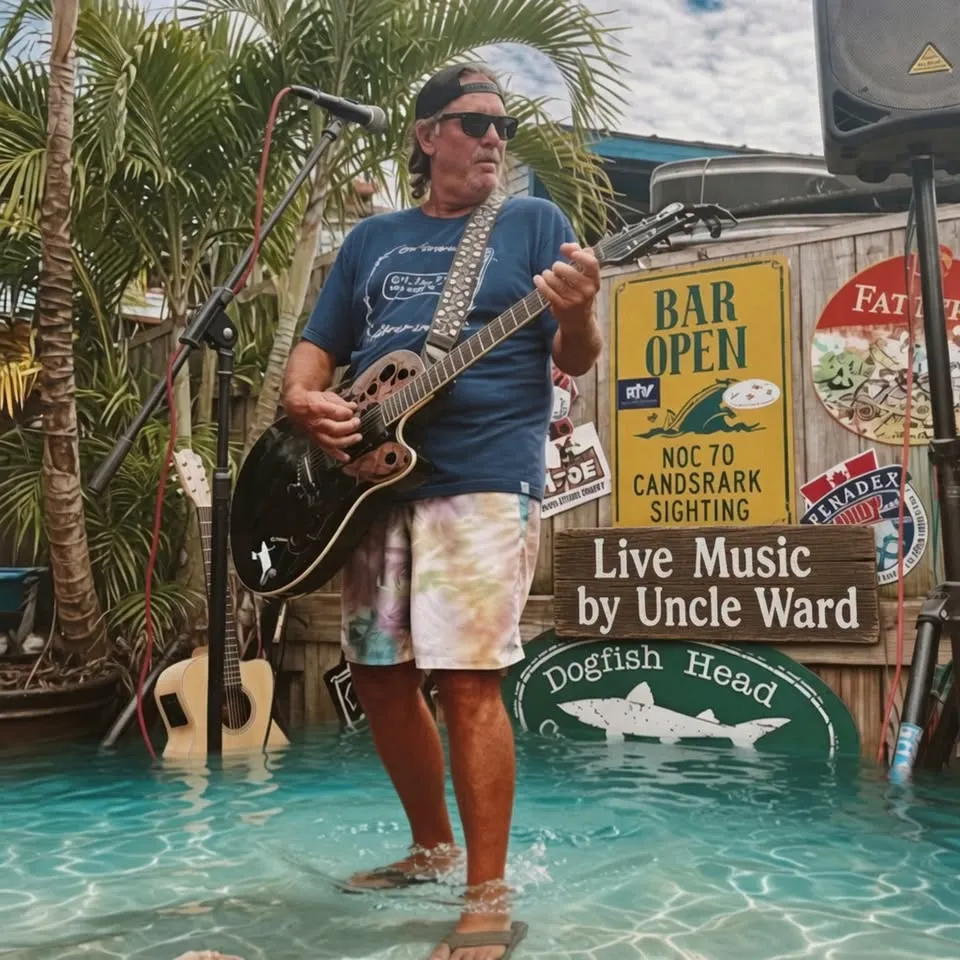 Live music at Foxy’s! Uncle Ward 😎🎶🎶