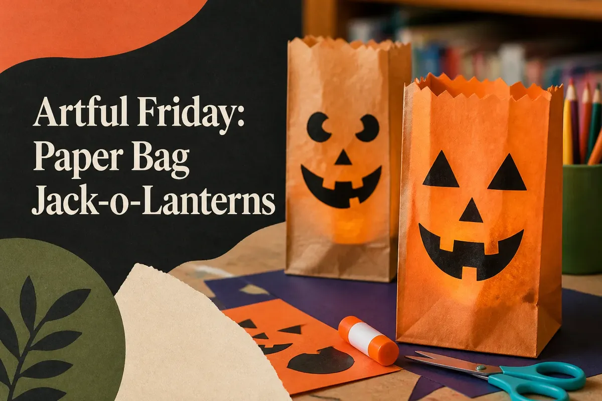 Artful Friday: Paper Bag Jack-o-Lanterns