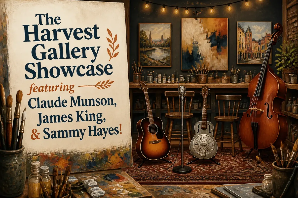 The Harvest Gallery Showcase featuring Claude Munson, James King, & Sammy Hayes!