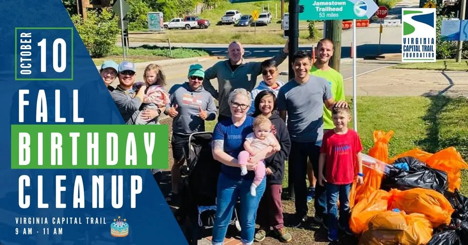 Cap Trail Fall Birthday Cleanup