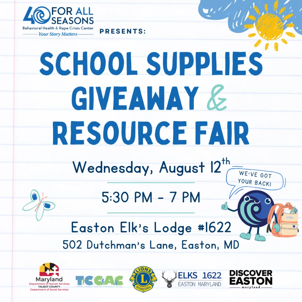 For All Seasons' School Supplies Giveaway & Resource Fair