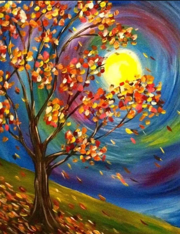 Kids/Family Art Class - Fall Tree