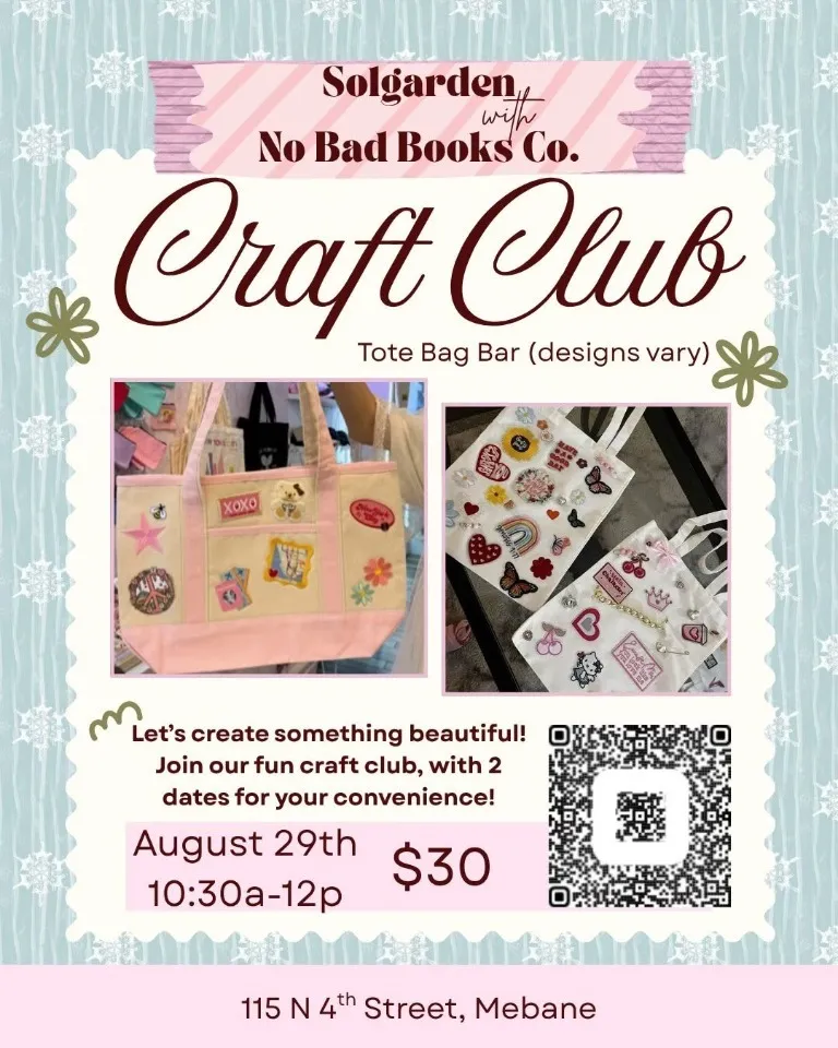 Craft Club: Tote Bag Bar
