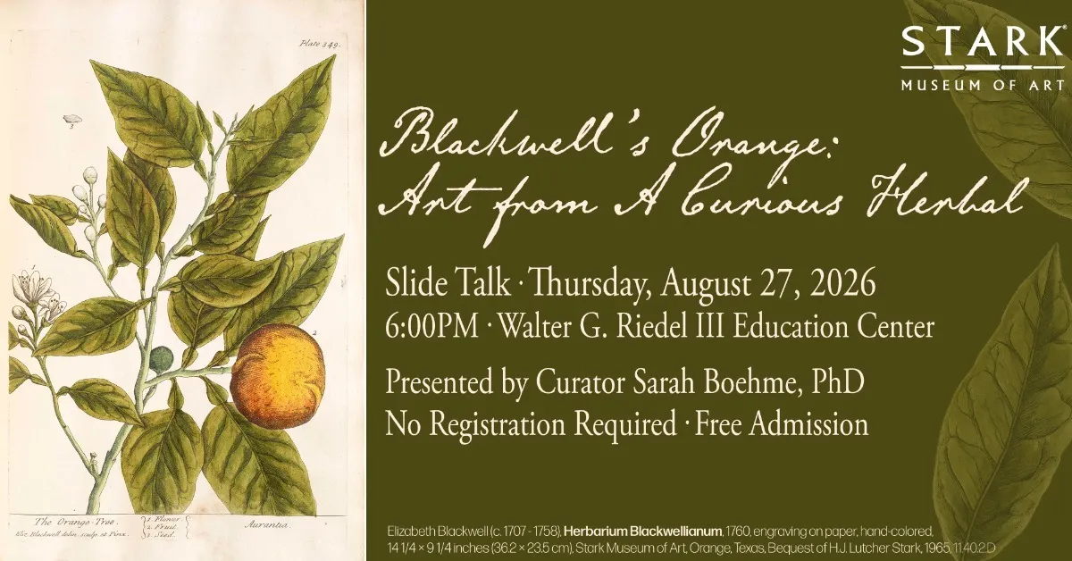 Slide Talk: Blackwell's Orange: Art from "A Curious Herbal"