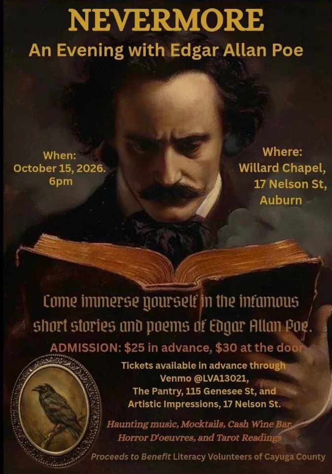 Single Event Nevermore - A Reading with Edgar Allan Poe Thursday October 15th | 6 PM