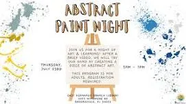 Stars, Stripes & Sunshine: Abstract Paint Night @ East Hernando Branch