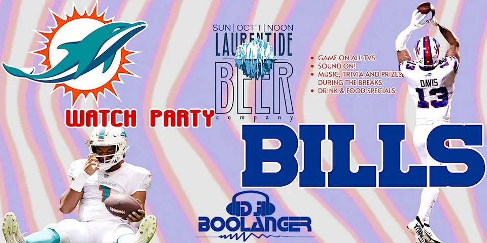 Buffalo Bills vs Miami Dolphins Watch Party at...