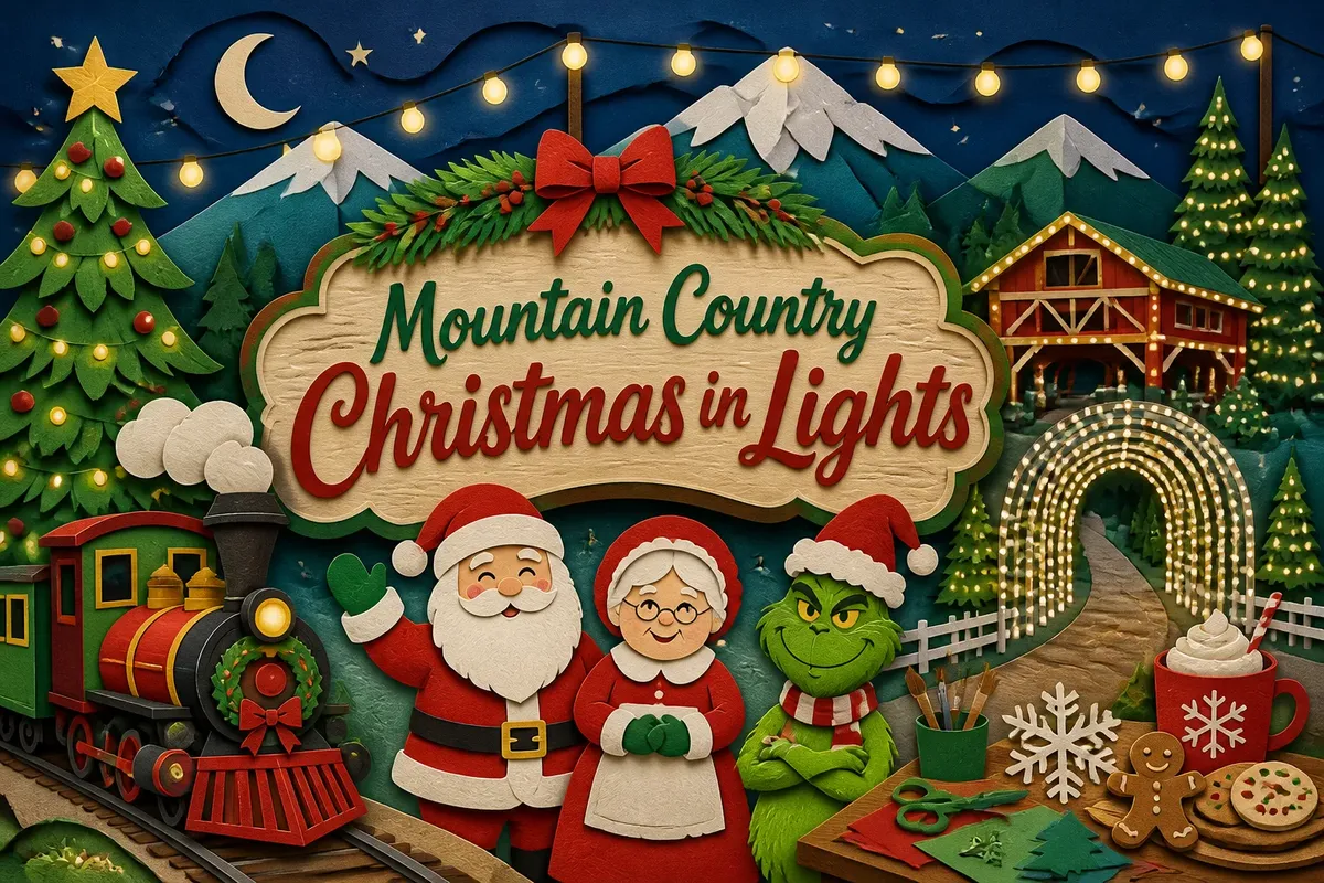 Mountain Country Christmas in Lights
