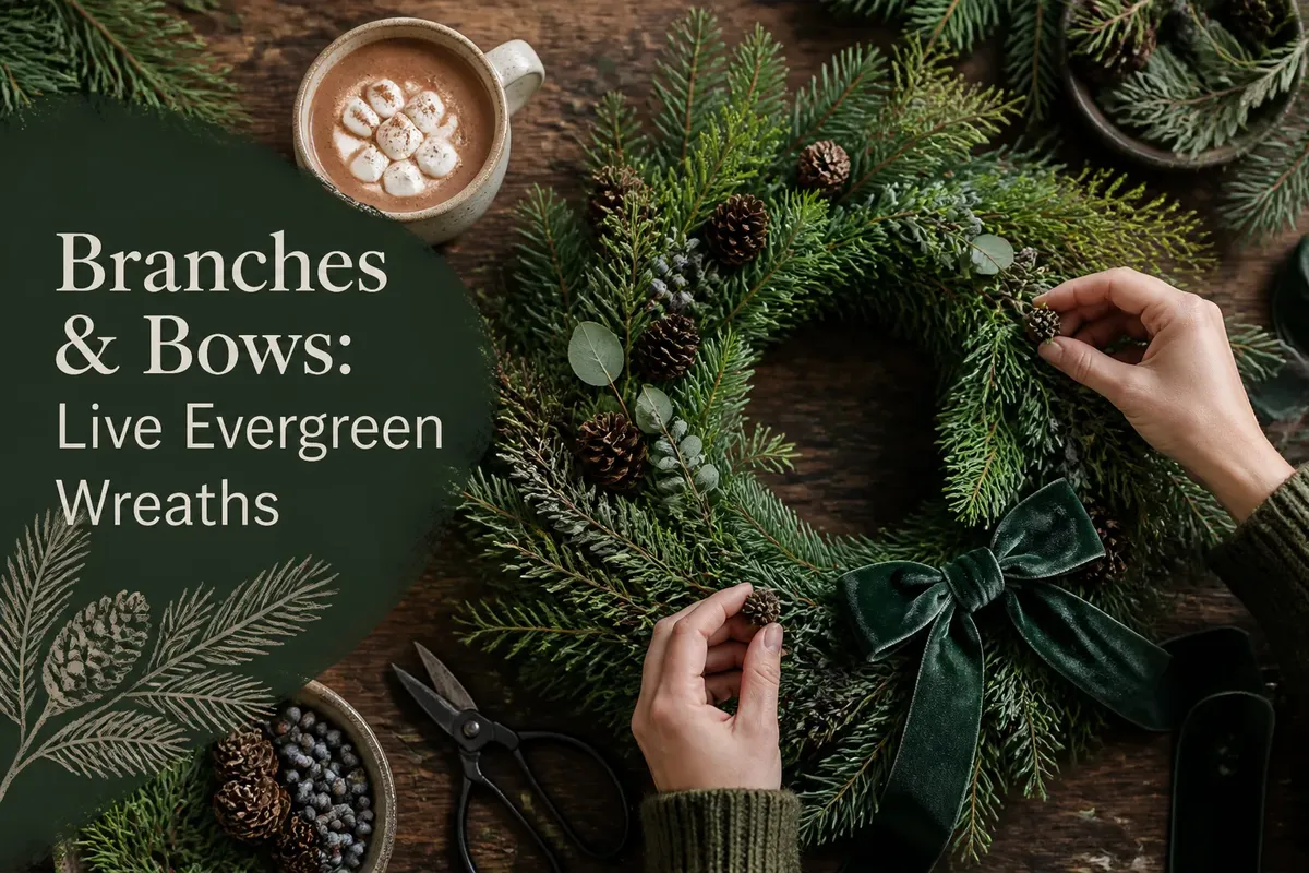 Branches & Bows: Live Evergreen Wreaths