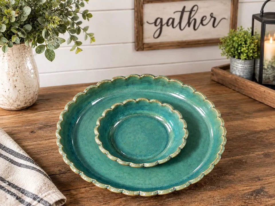 Hand Building Chip & Dip Plate