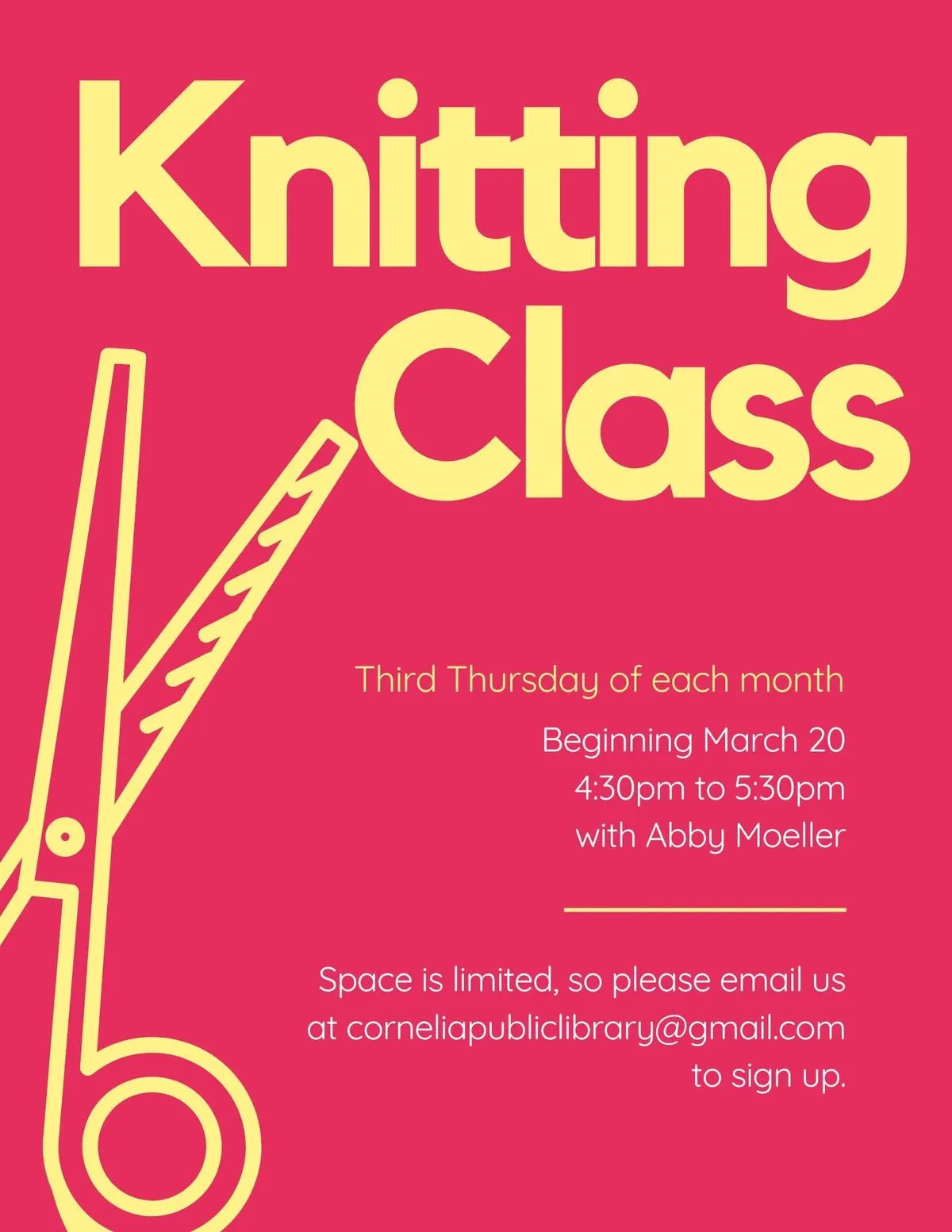 Knitting Class
