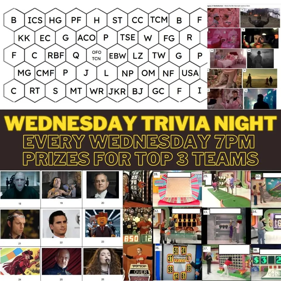 Wednesday Trivia Night!