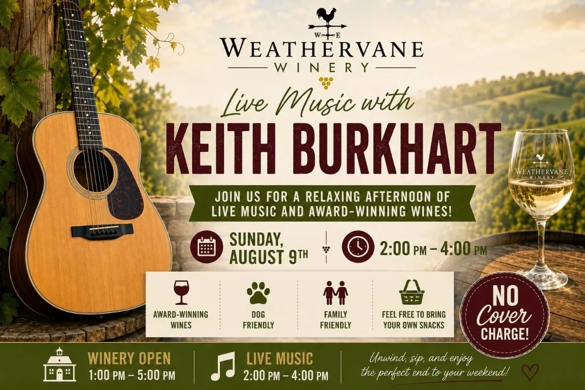Live Music with Keith Burkhart at Weathervane Winery