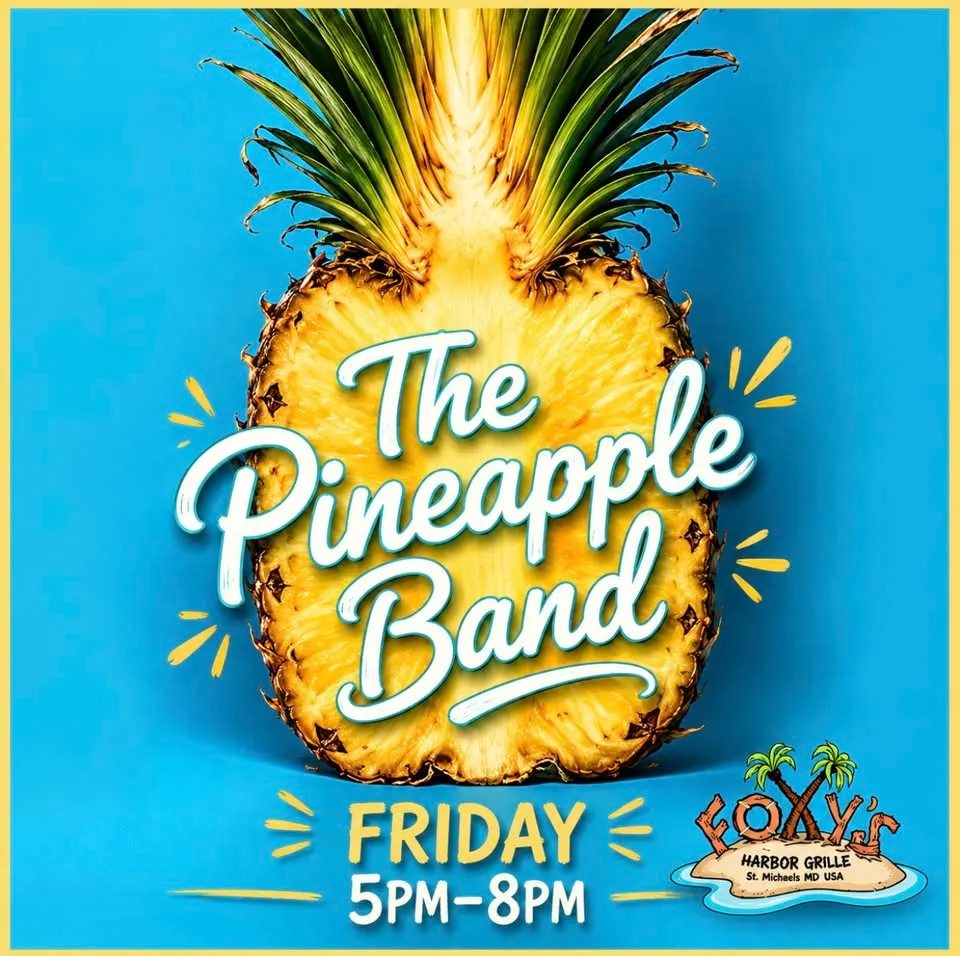 Live music at Foxy’s! The Pineapple Band! 🍍🎶