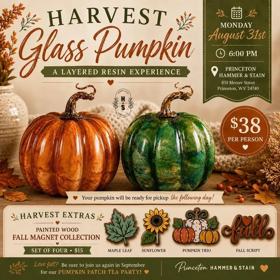 Harvest Glass Pumpkin: A Layered Resin Experience