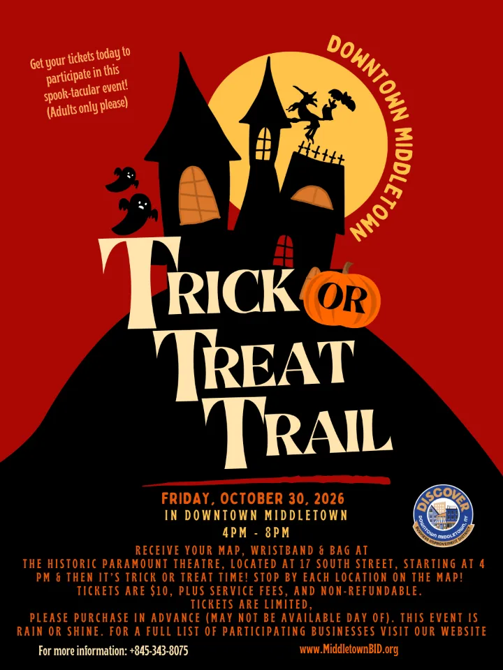 The Downtown Middletown Trick or Treat Trail for Adults
