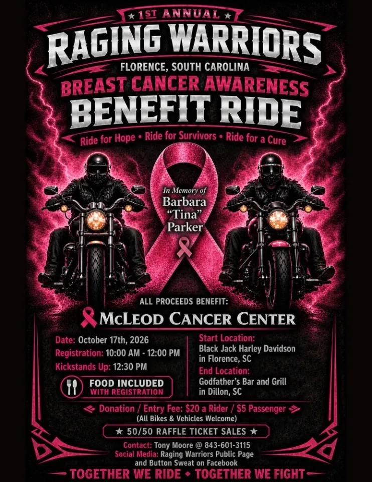 1st Annual Raging Warriors Cancer Awareness Benefit Ride