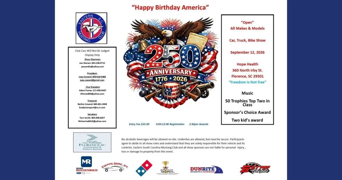 Happy Birthday America Open Car Show