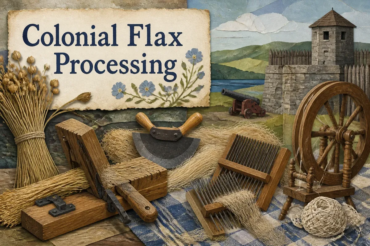 Colonial Flax Processing