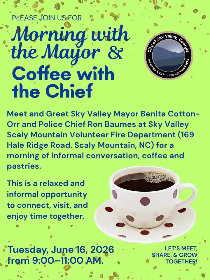 Morning with the Mayor and Coffee with the Chief