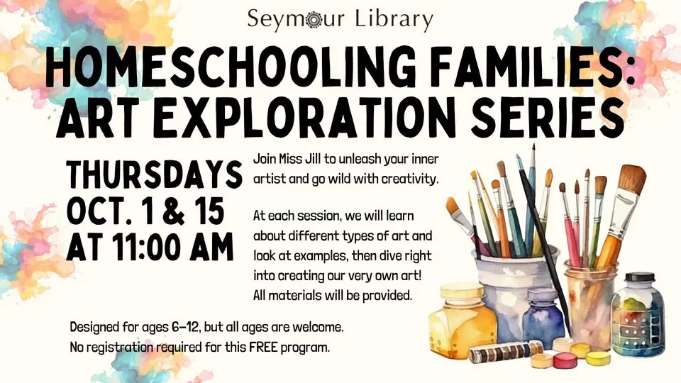 Single Event Homeschooling Families: Art Exploration