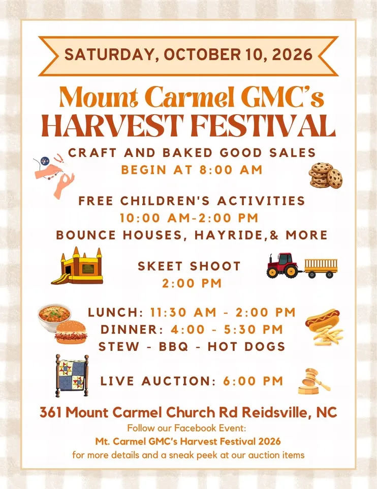 Mt. Carmel GMC’s Harvest Festival 2026