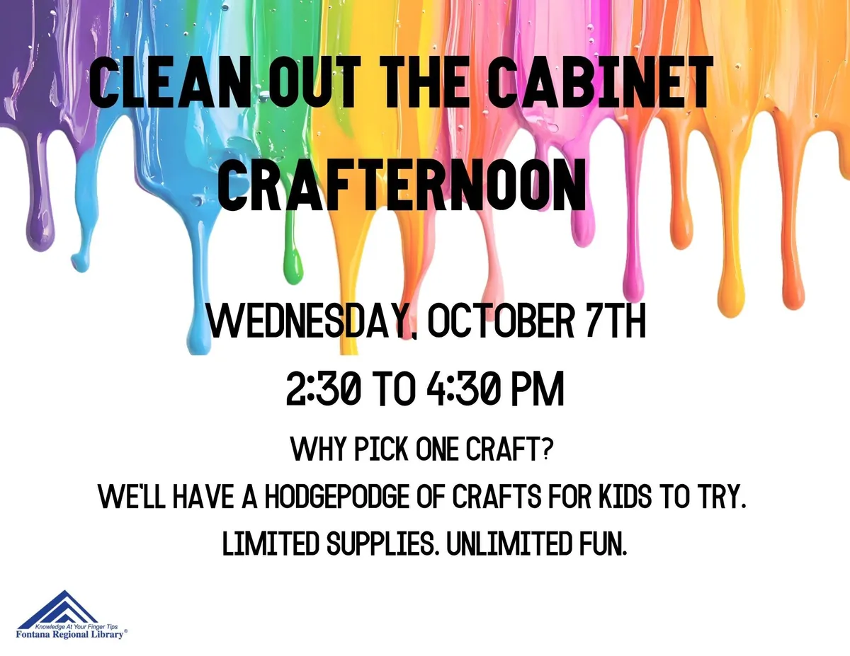 MCPL: Clean Out the Cabinet Kids Crafternoon