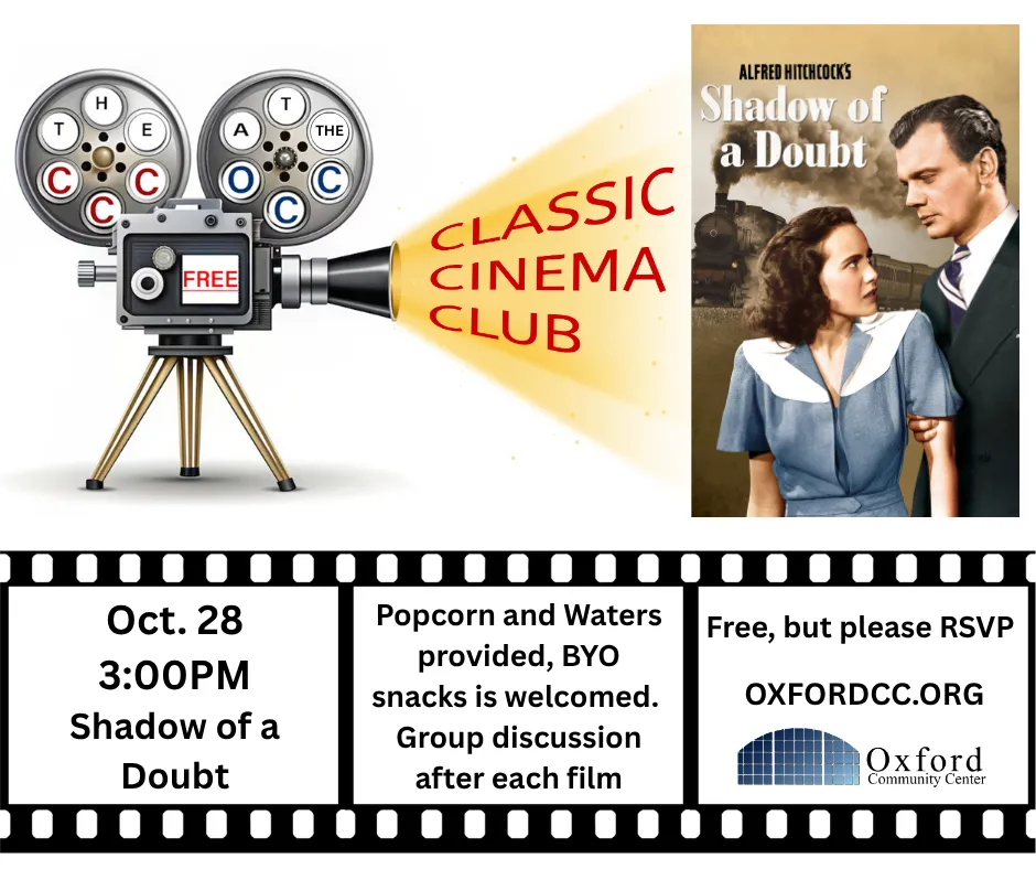 OCC Classic Cinema Club – Shadow of a Doubt