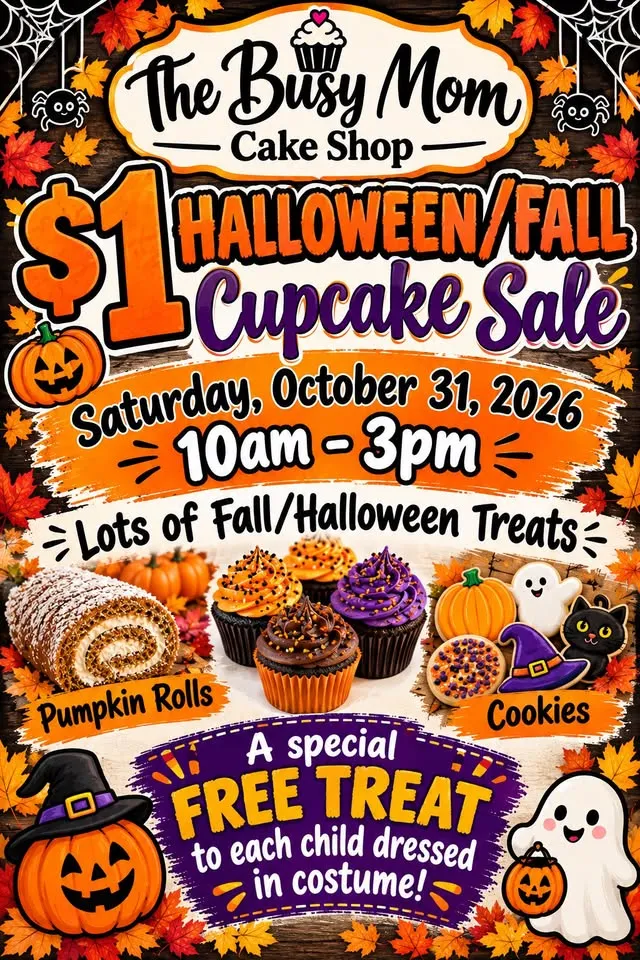 Fall/Halloween $1 cupcake Sale