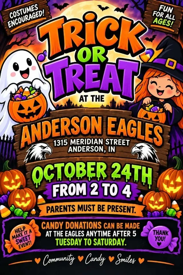 Trick or Treat at the Anderson Eagles