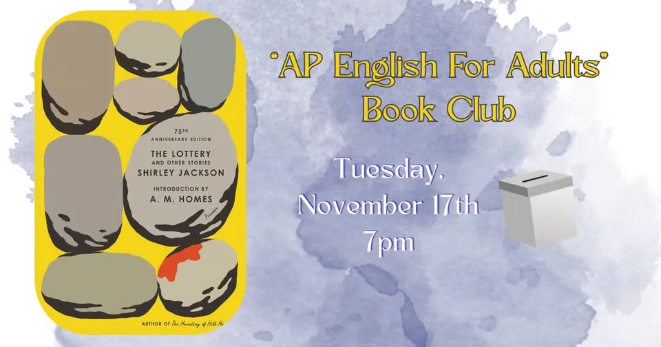 "AP English for Adults" November Book Club