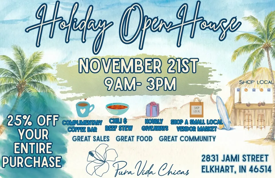 Pura Vida Chicas~ Holiday Open House!!