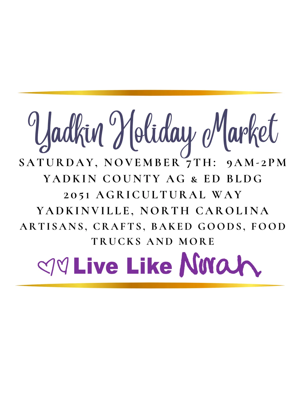 4th Annual Yadkin Holiday Market