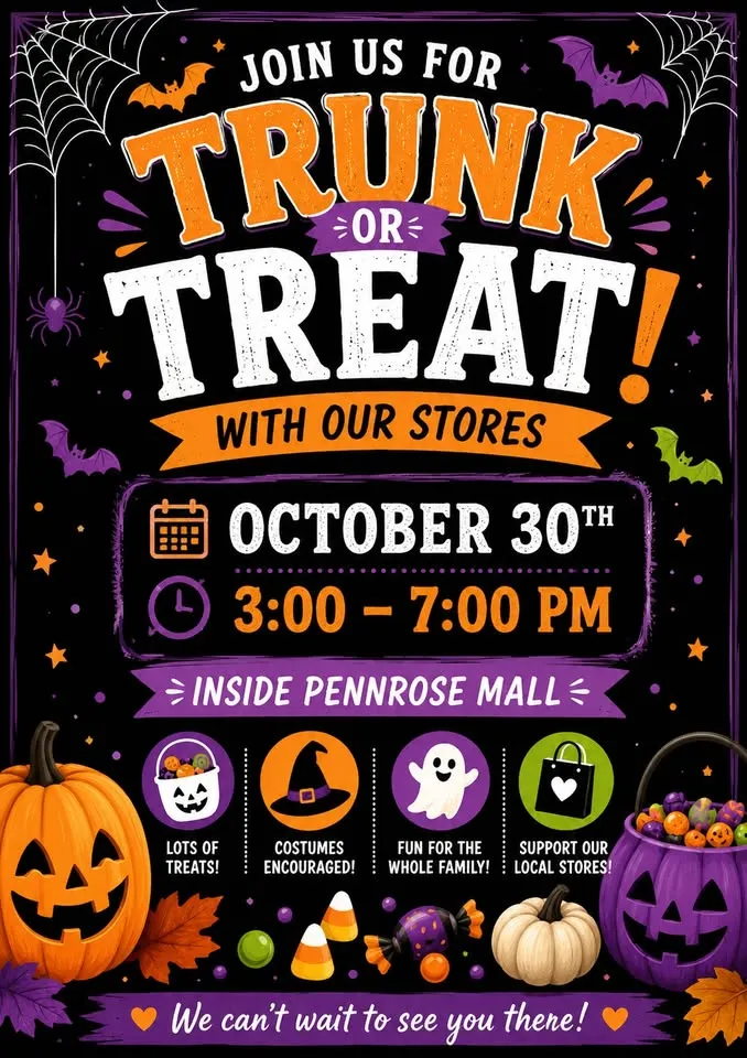 Trunk or Treat inside Pennrose Mall