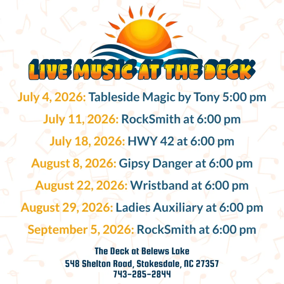 Live Music - The Deck at Belews Lake