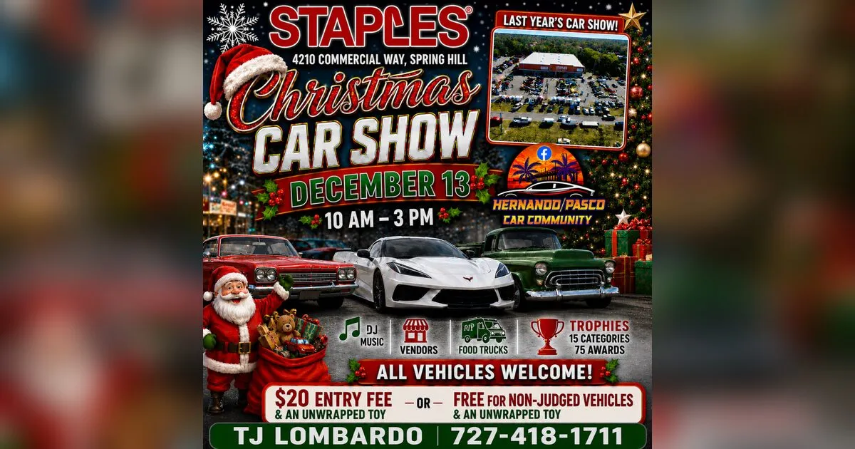 Staples Christmas Car Show