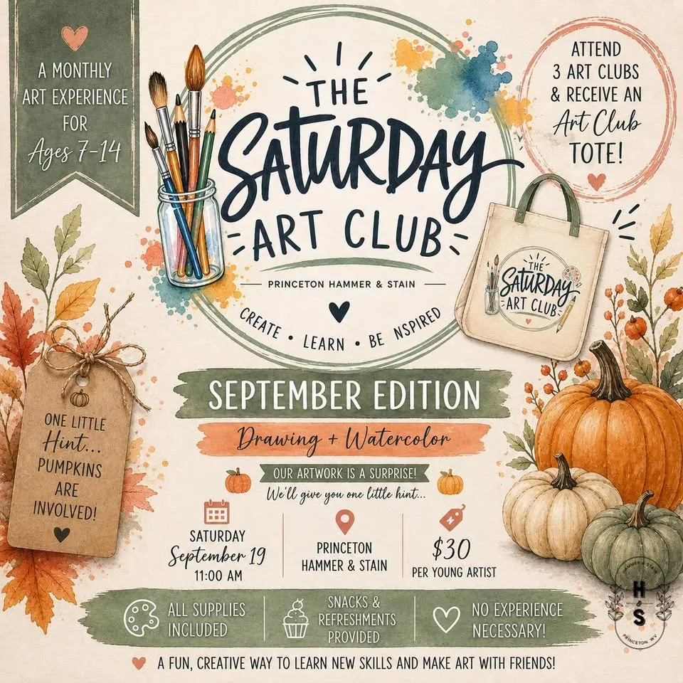 The Saturday Art Club: September Edition