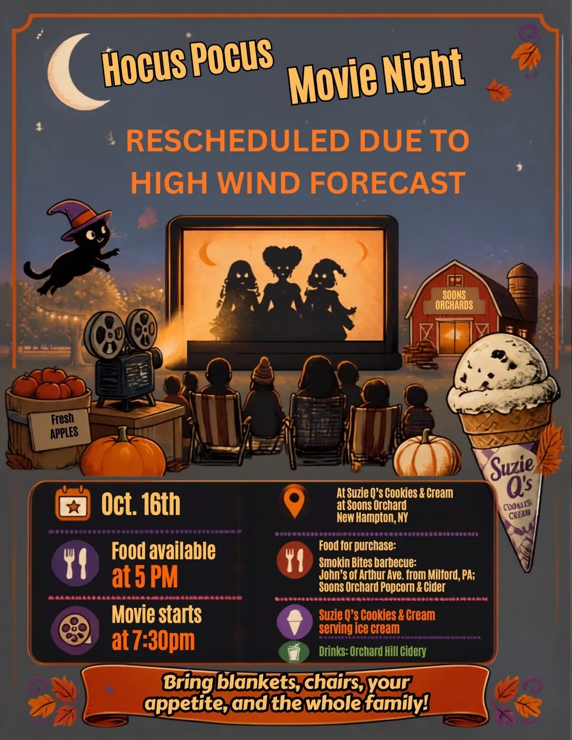Hocus Pocus Movie Night @ Soons Orchard