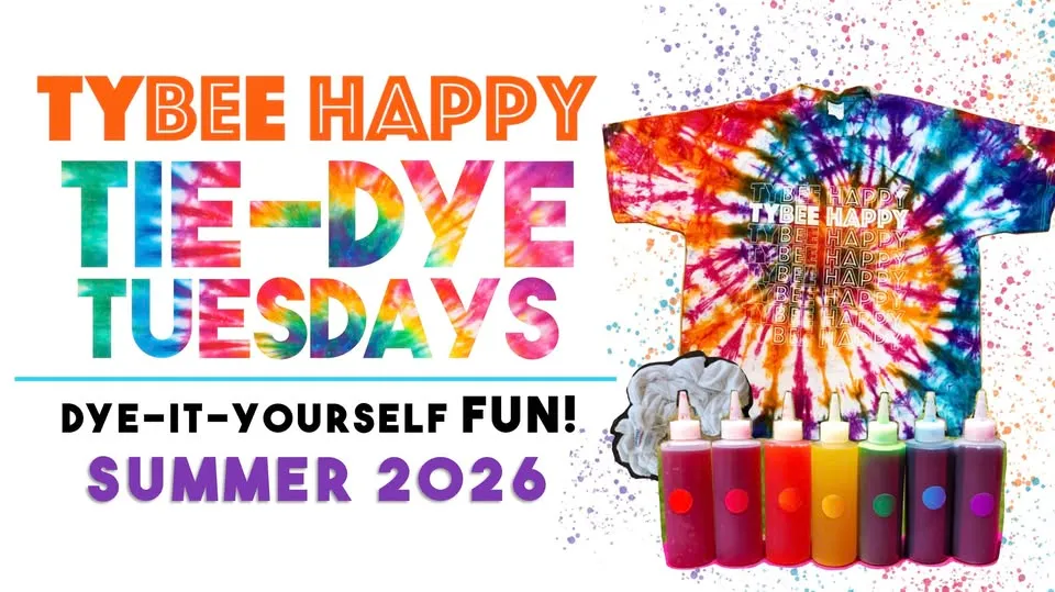 Tybee Happy Tie-Dye Tuesdays | Dye-It-Yourself Fun at Kelly & Company! | Summer 2026 ☀️🌈🫧