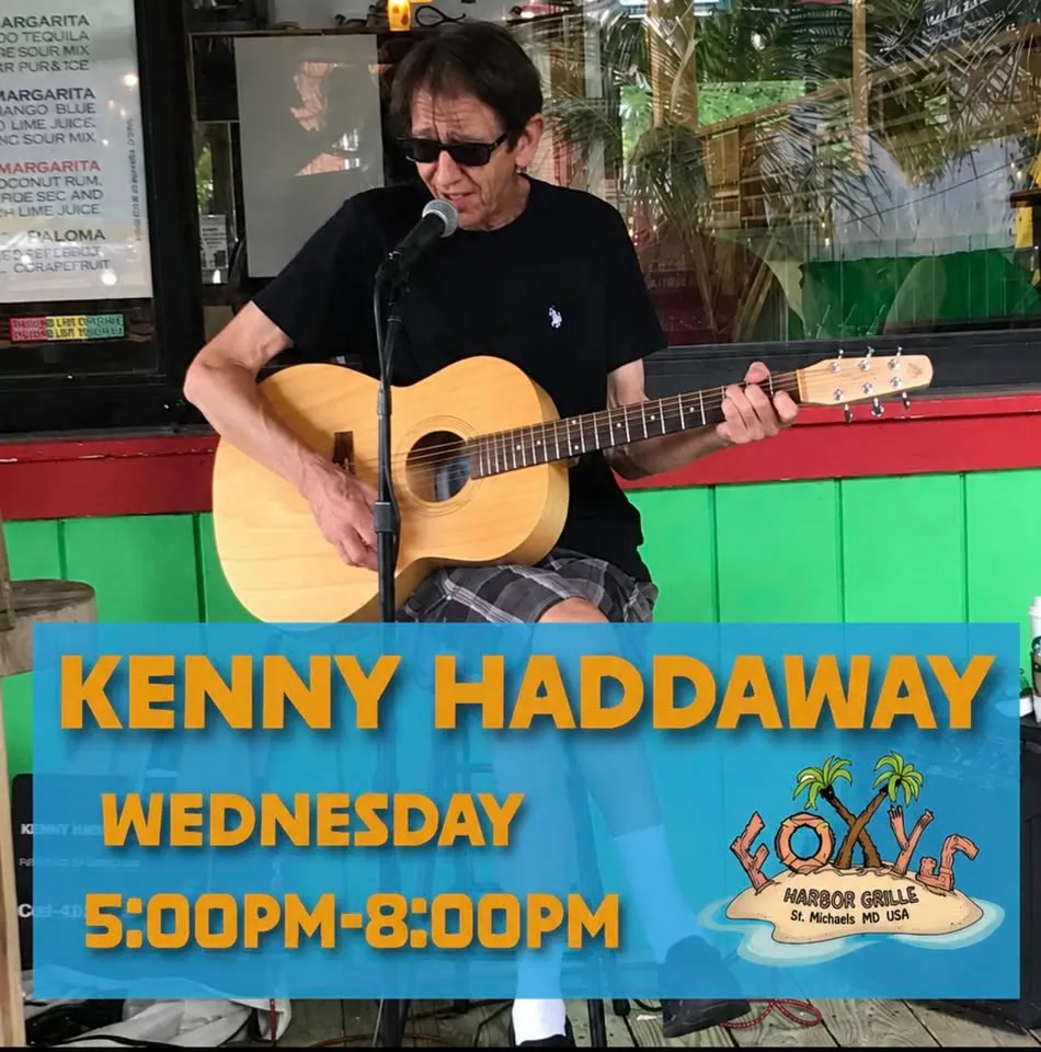 Live music at Foxy’s! Kenny Haddaway! 🎶