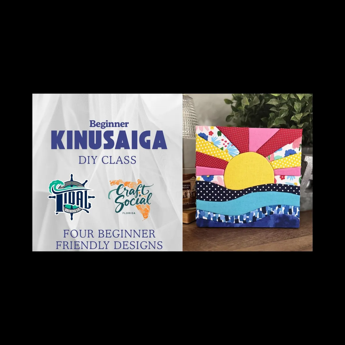 Beginner Kinusaiga Art Class at Tidal Brewing Company