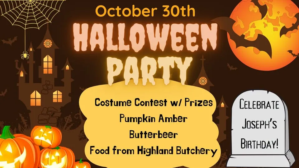 🎃 Halloween Party - Costume Contest, Beer Releases, Joseph's Birthday, and more! 🎃