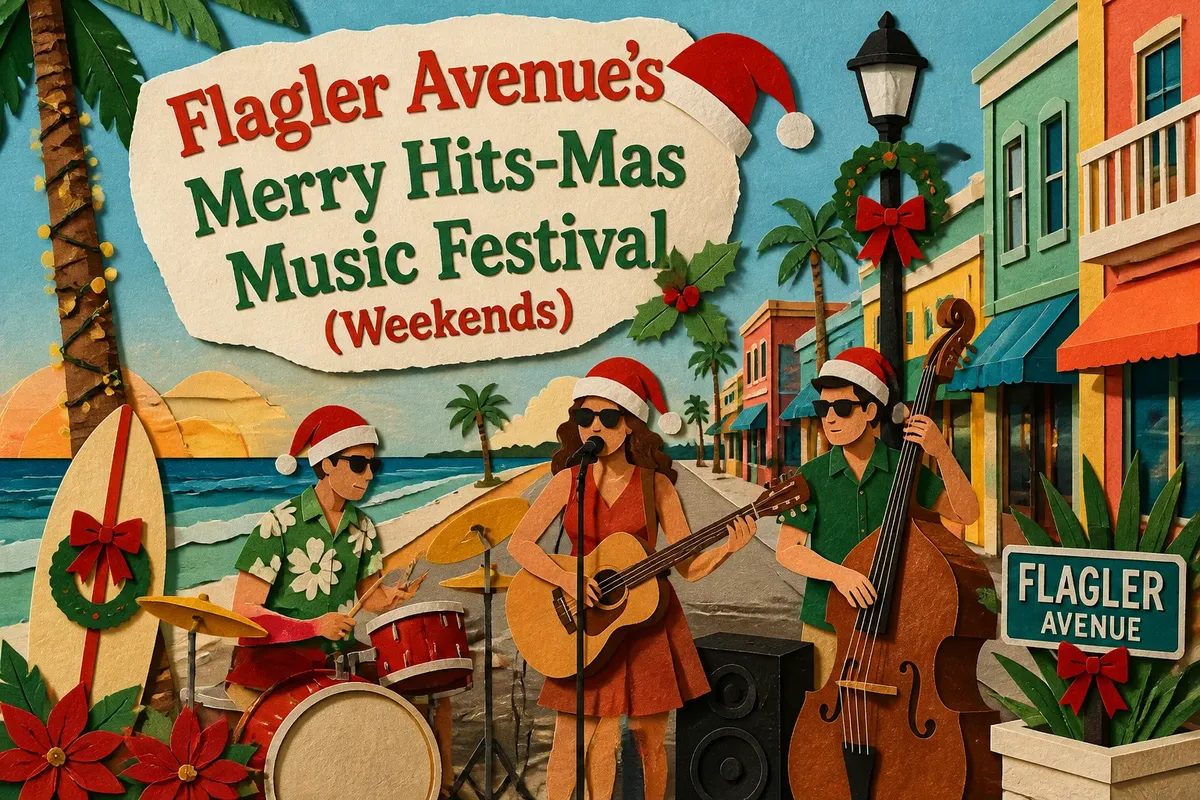 Flagler Avenue’s Merry Hits-Mas Music Festival (Weekends)